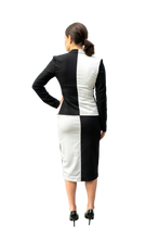 Load image into Gallery viewer, Noir et Blanc Pencil Skirt
