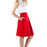 Paint it Red Wool Skirt