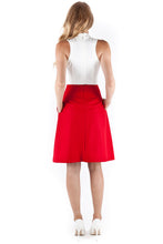 Load image into Gallery viewer, Paint it Red Wool Skirt
